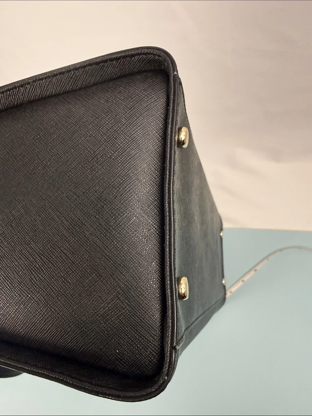 Kate Spade Cedar Street Jensen Black Leather Tote with Gold Hardware